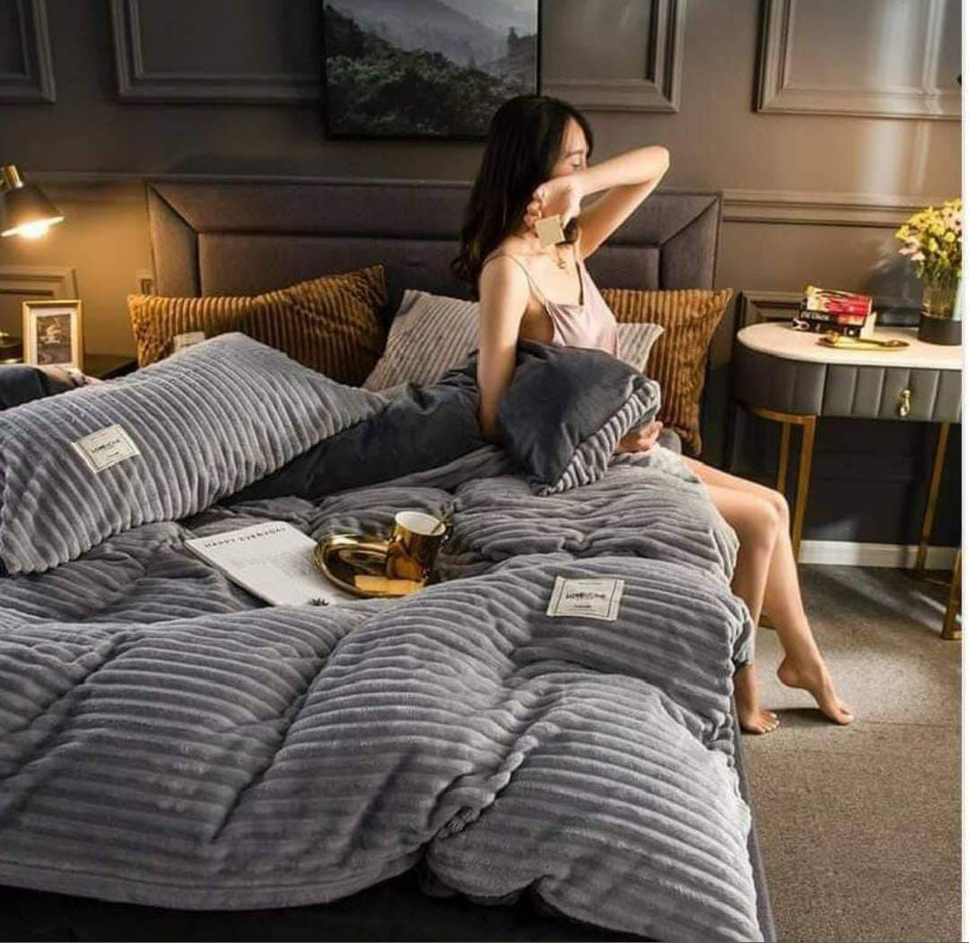 6*6 Ensemble de couette en velours