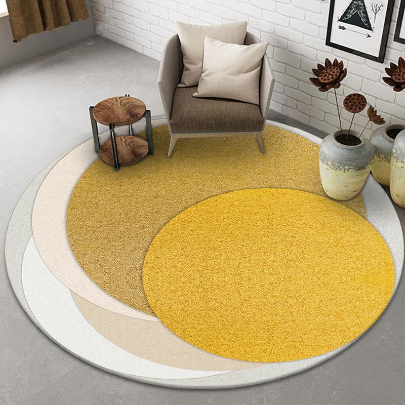 Tapis ronds minimalistes modernes