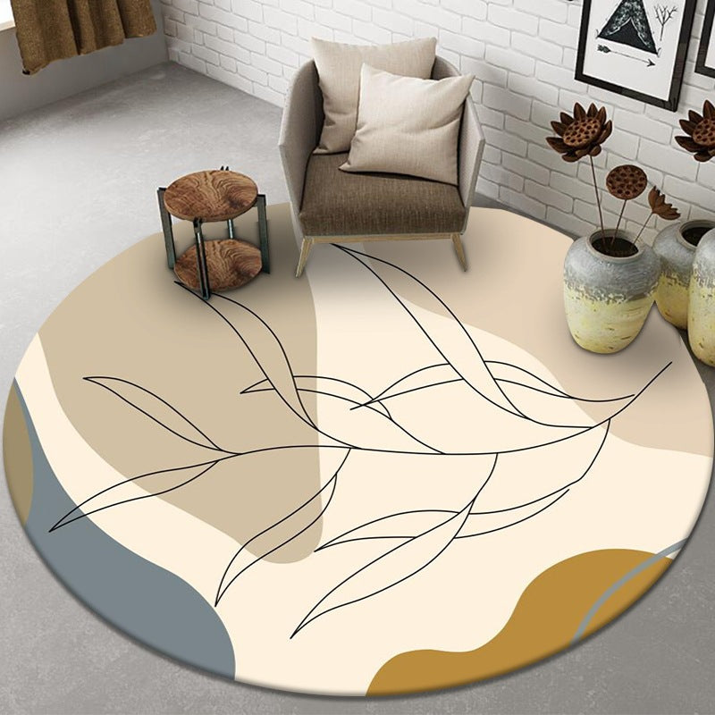Tapis ronds minimalistes modernes