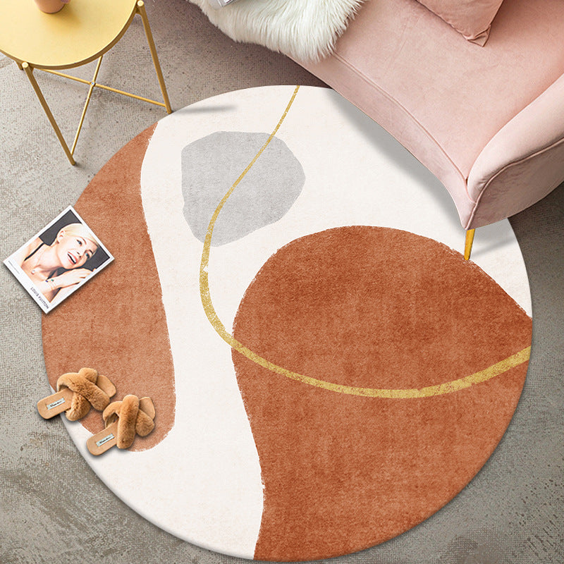 Tapis ronds minimalistes modernes