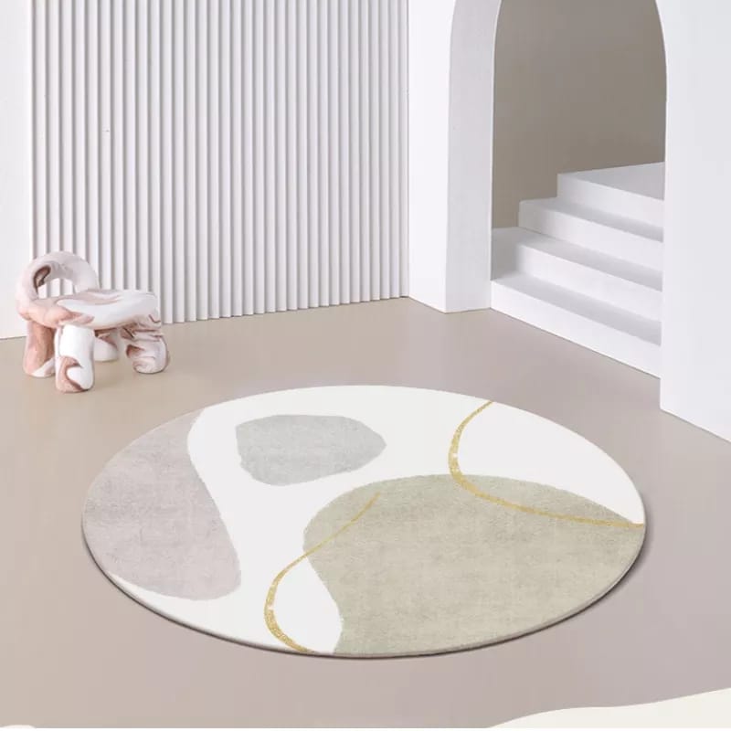 Tapis ronds minimalistes modernes
