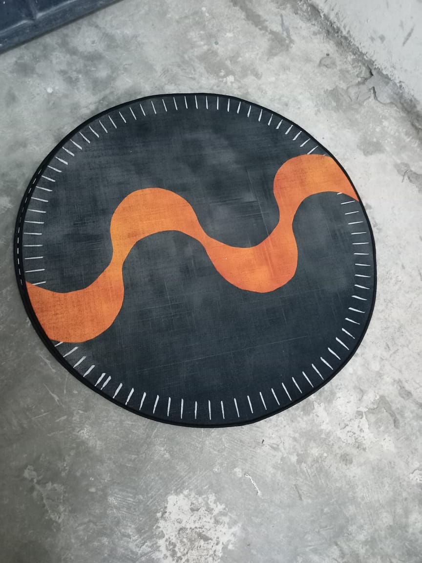 Tapis ronds minimalistes modernes