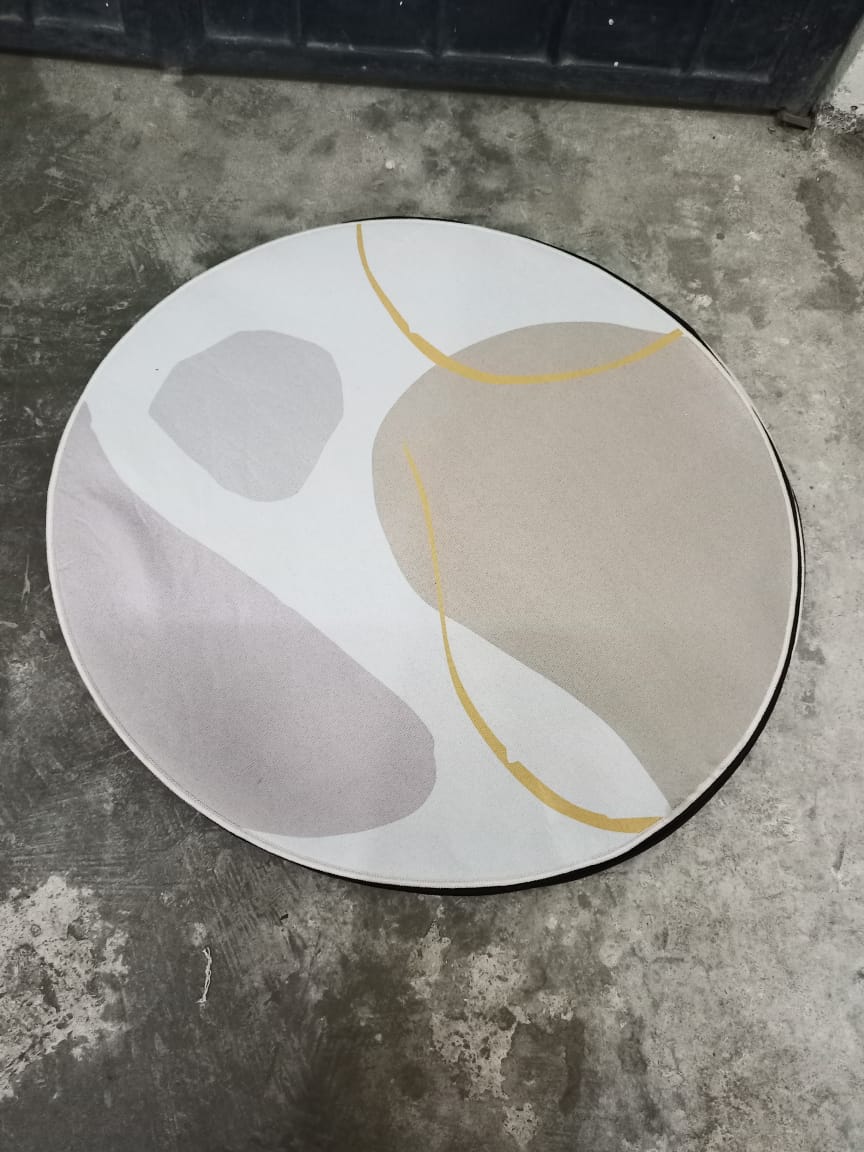 Tapis ronds minimalistes modernes