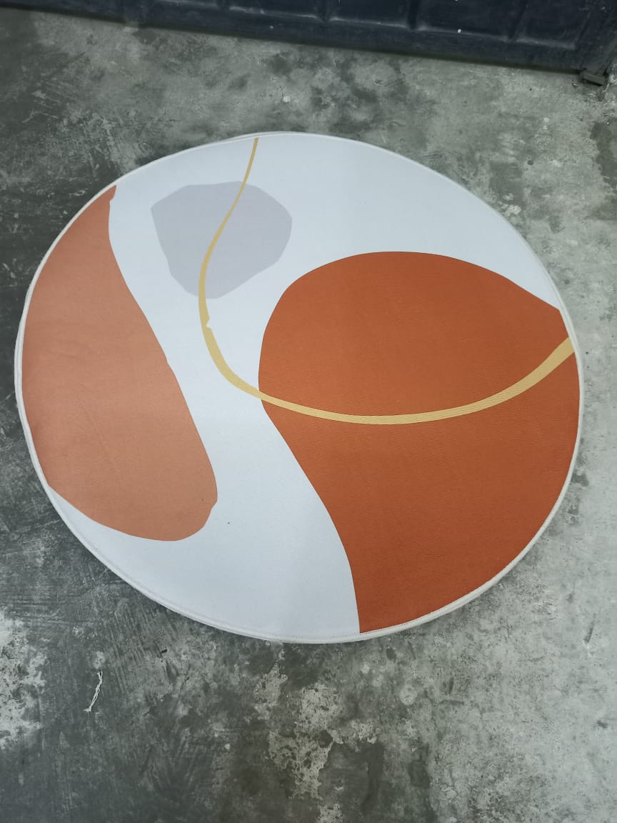 Tapis ronds minimalistes modernes