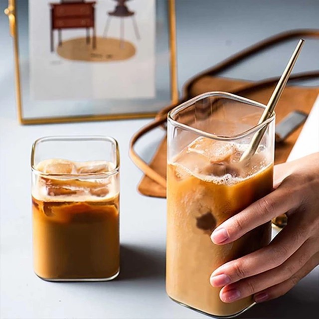 Transparent Borosilicate Rectangle Glass Cup