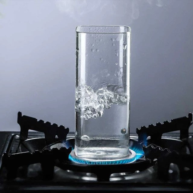 Transparent Borosilicate Rectangle Glass Cup
