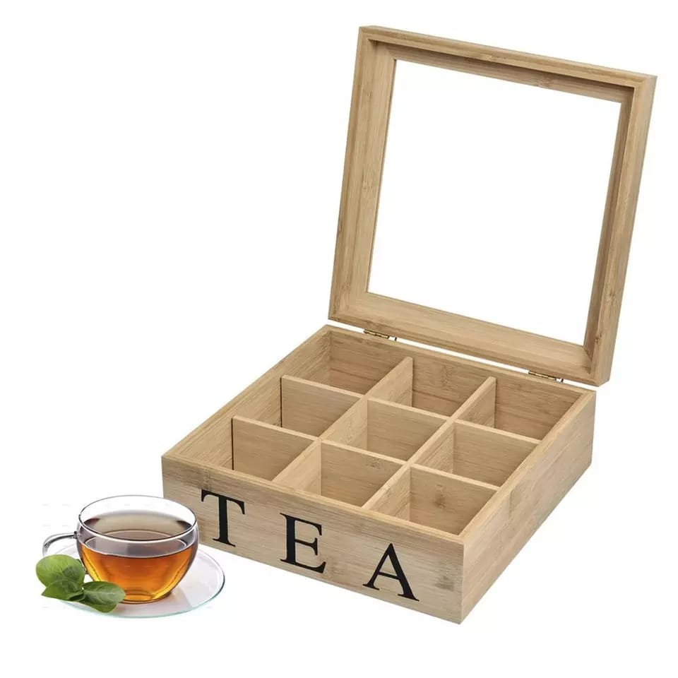 Organisateur de sachets de thé en bambou
