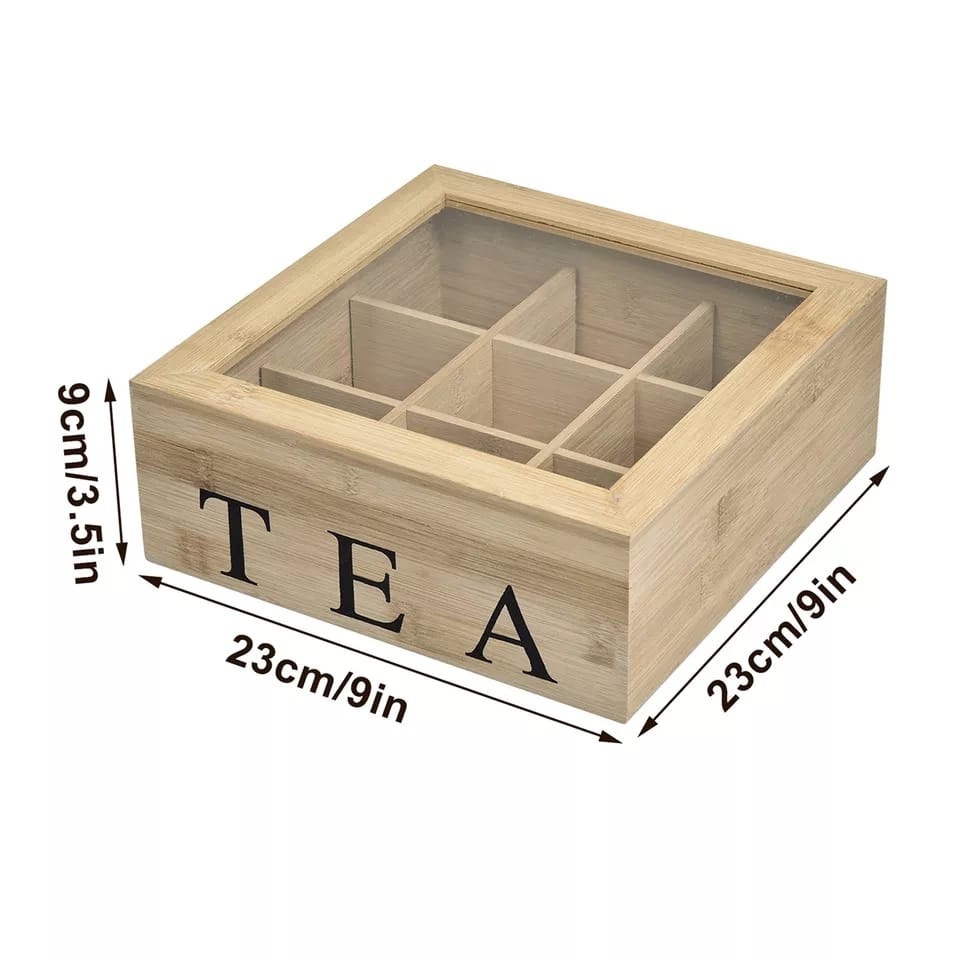 Organisateur de sachets de thé en bambou