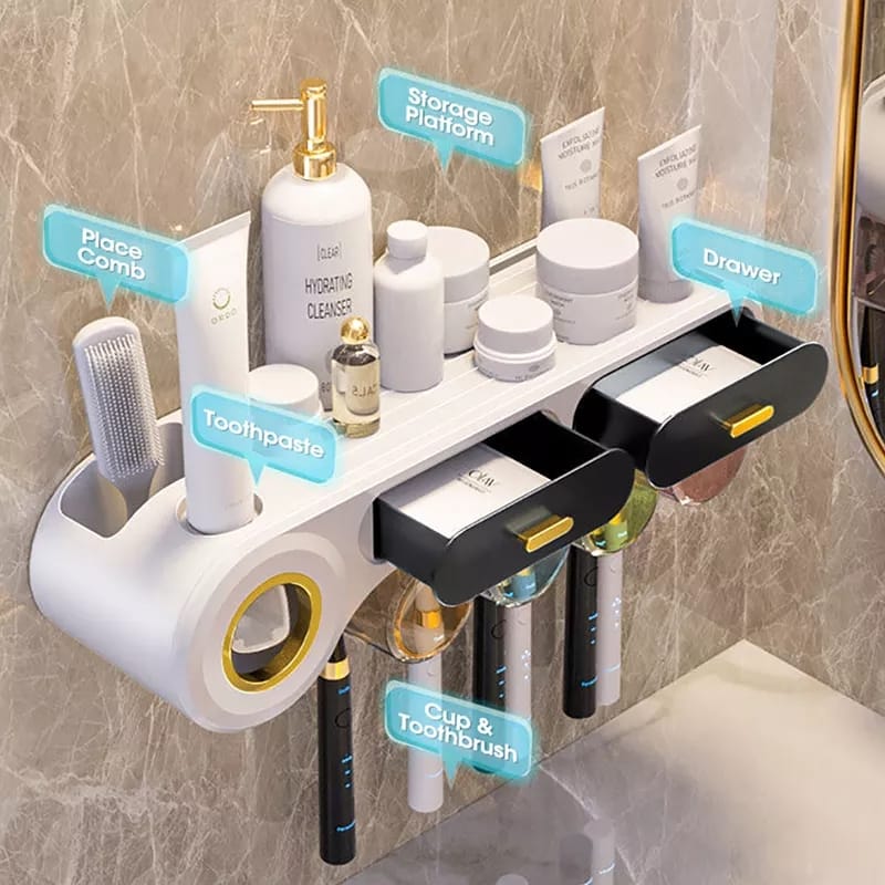 Support de brosse à dents/Organisateur de salle de bain
