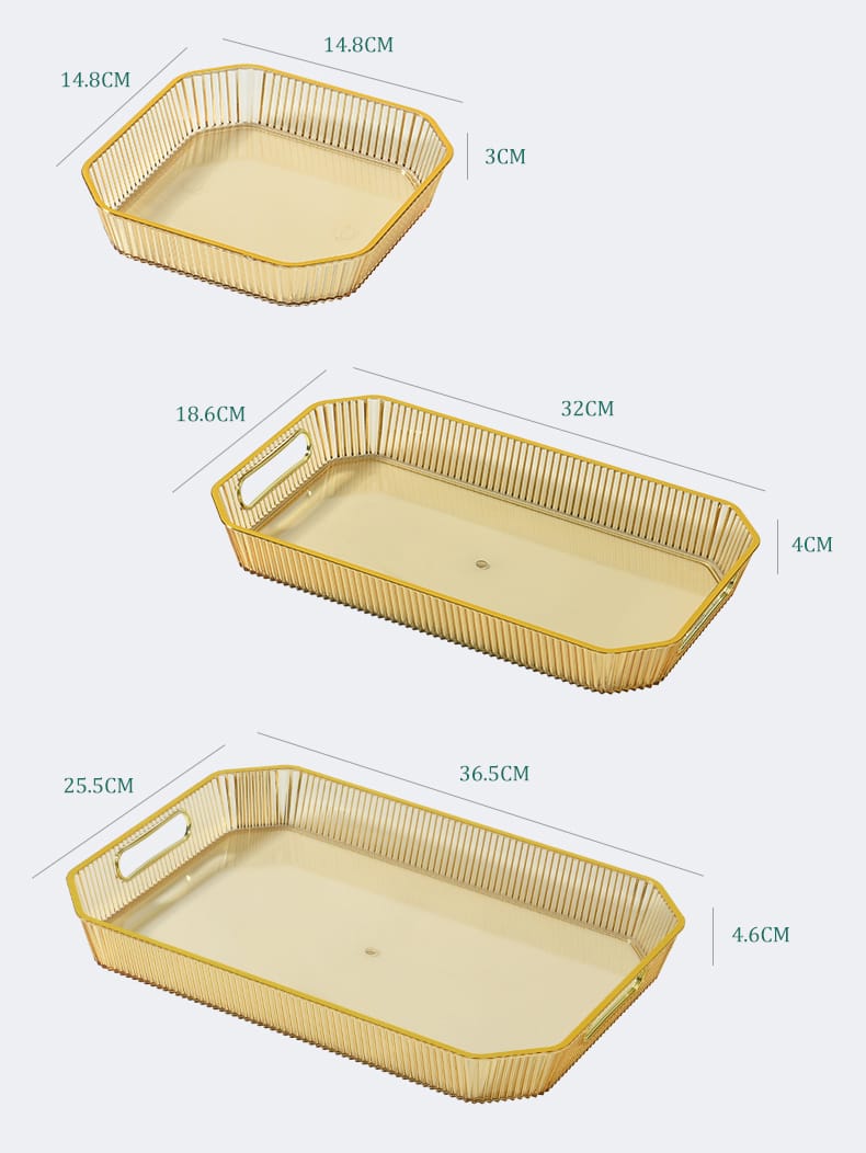 3Pcs Nordic Multipurpose Décor Plateaux