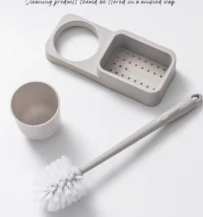 Brosse de toilette et support