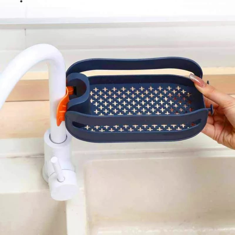 Porte-éponge de lavabo amovible pour robinet