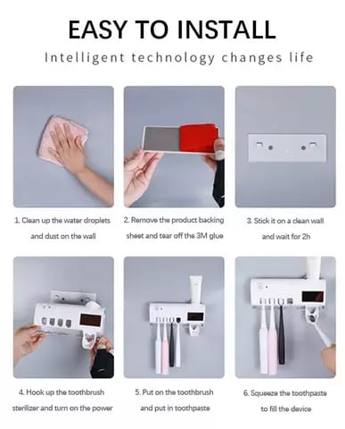 Distributeur de dentifrice automatique électrique avec UV