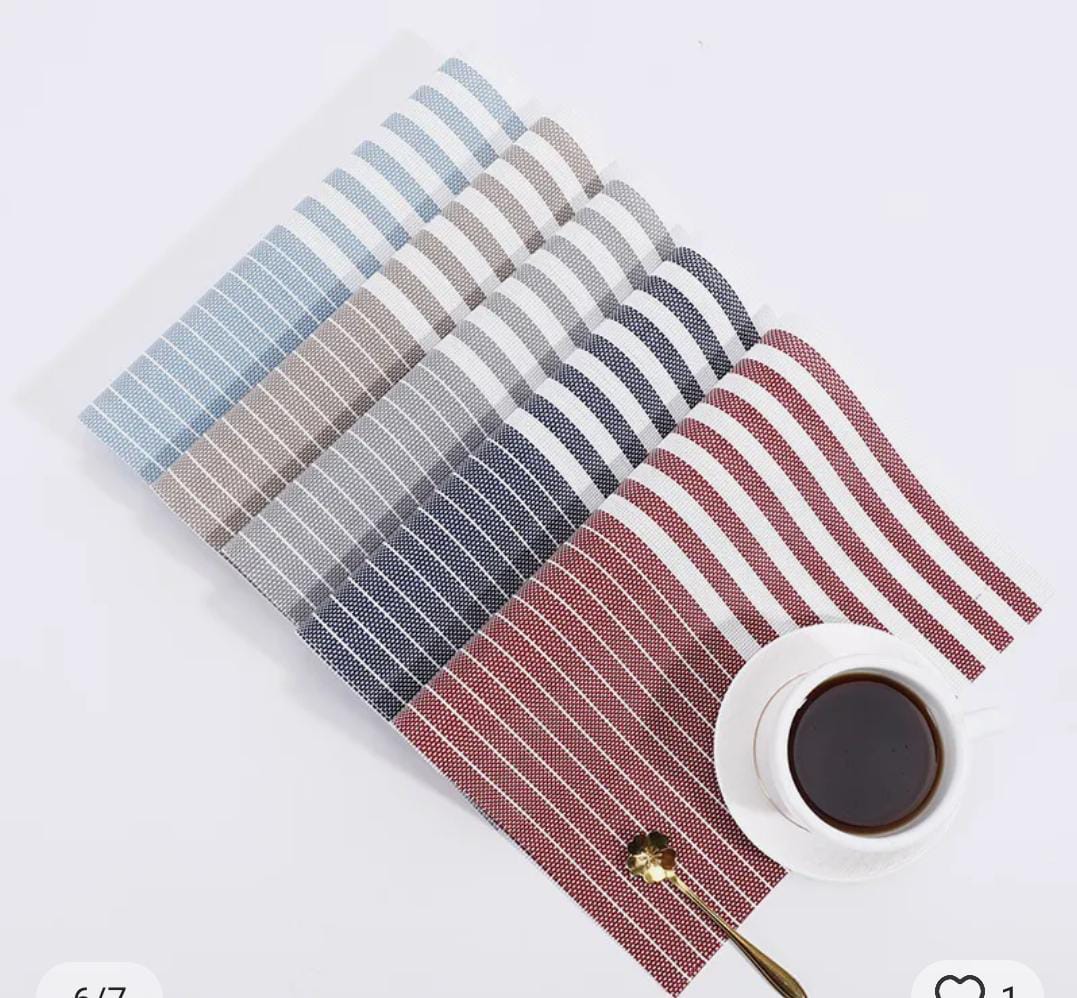 6Pcs Tapis de Table en PVC