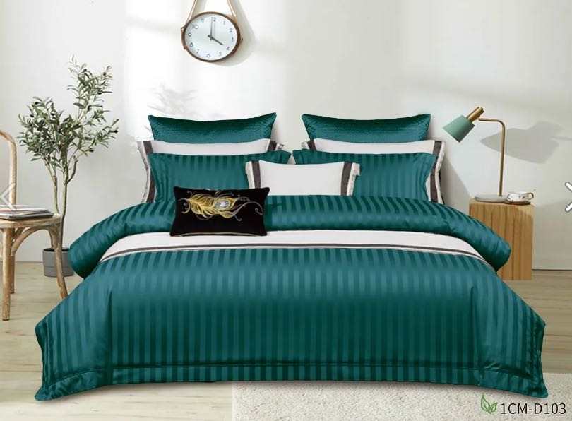 6*7 Housses de Couette Rayées NoirNov