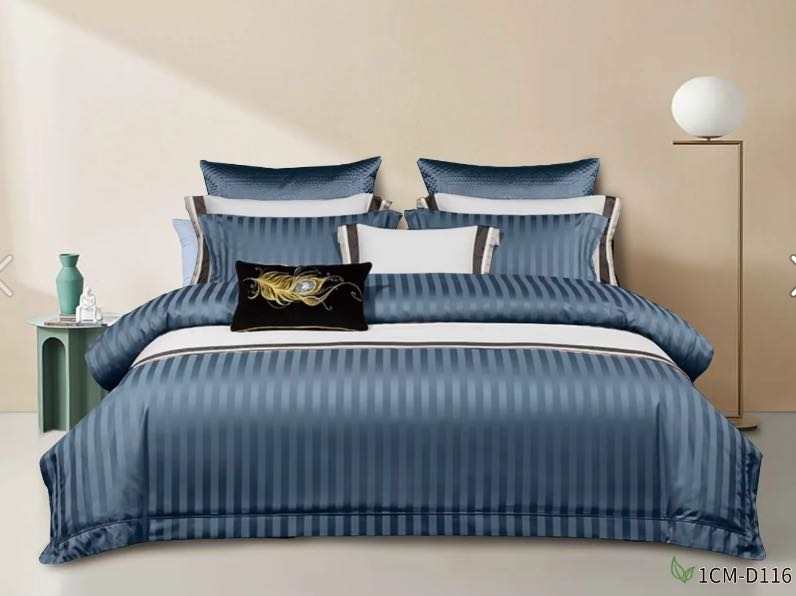 6*7 Housses de Couette Rayées NoirNov