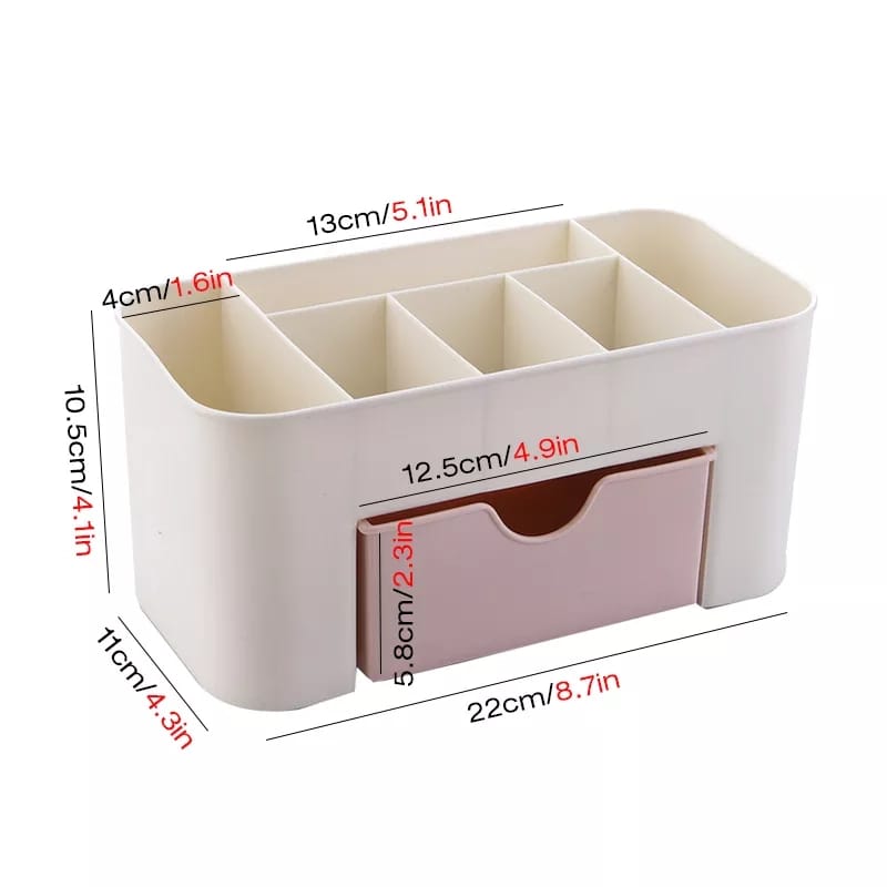 Organisateur de maquillage mini crème avec tiroir pêche noir