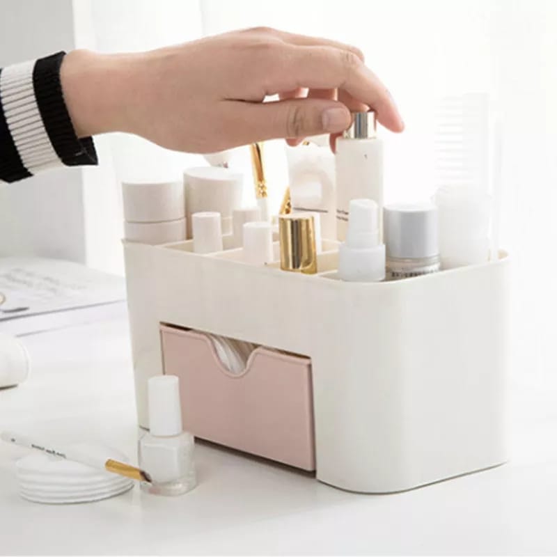 Organisateur de maquillage mini crème avec tiroir pêche noir