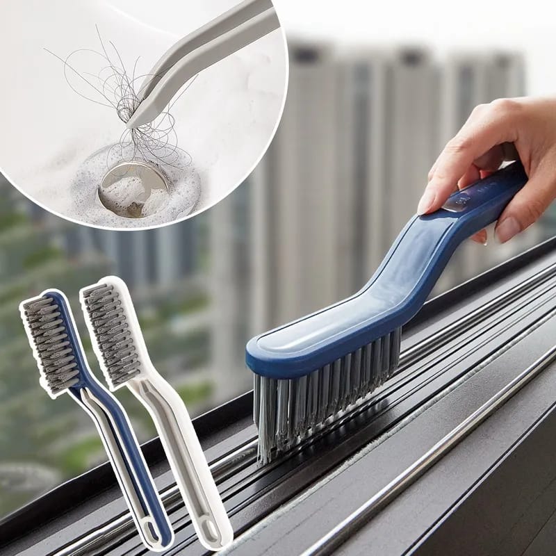Brosse de nettoyage pour cheveux à clip 2 en 1