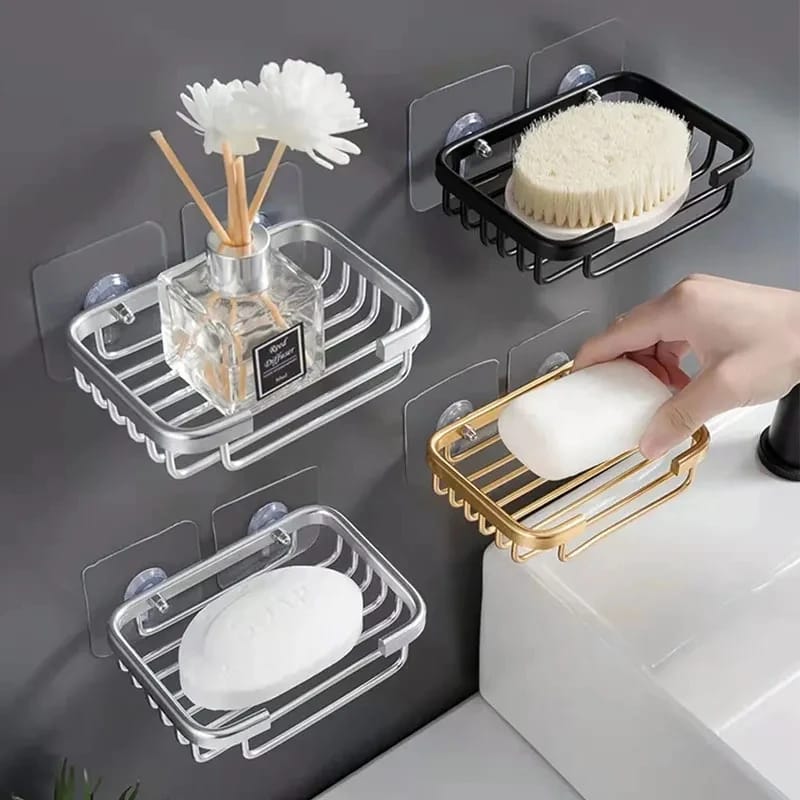 Support de porte-savon en aluminium monté au mur