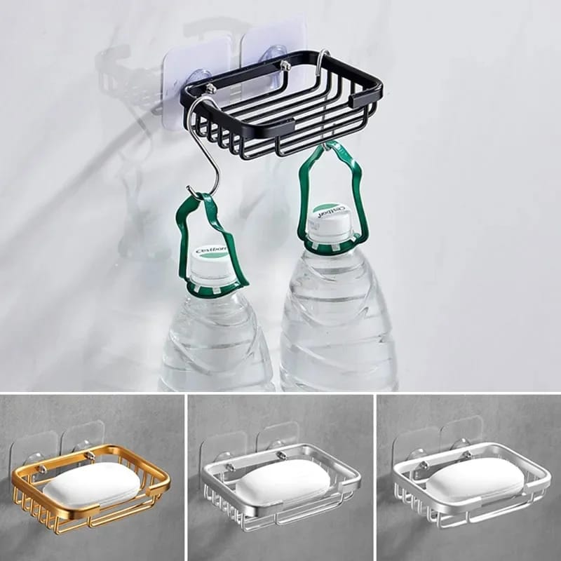 Support de porte-savon en aluminium monté au mur