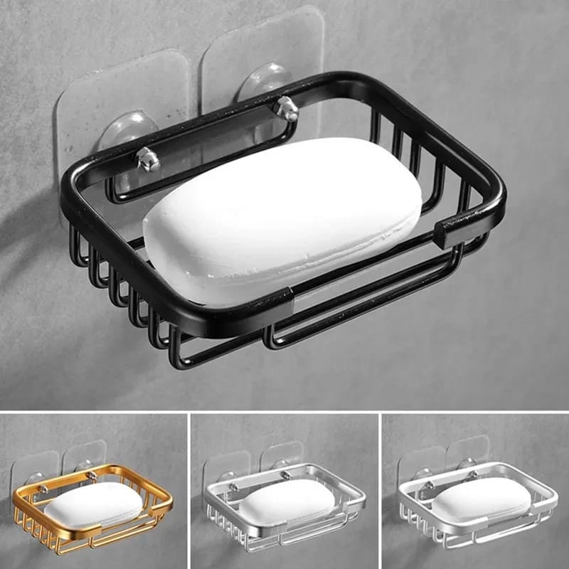 Support de porte-savon en aluminium monté au mur