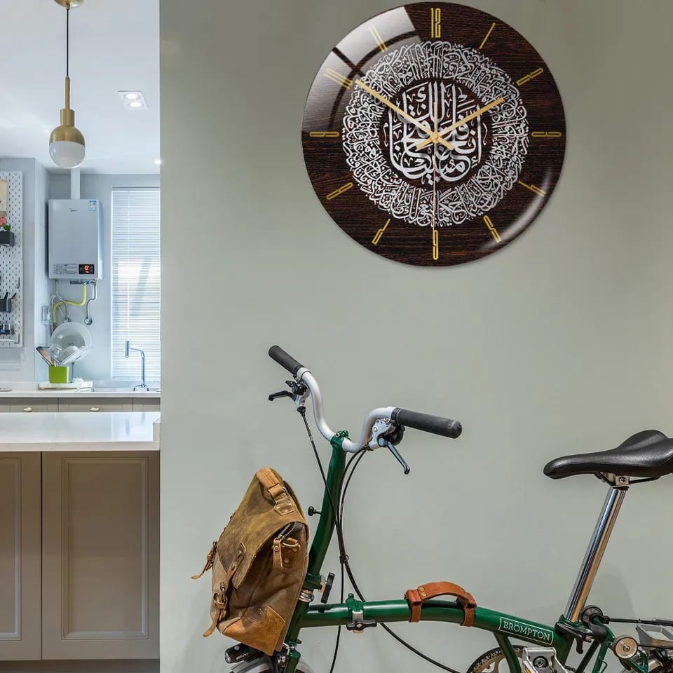 Horloge murale islamique circulaire 3D