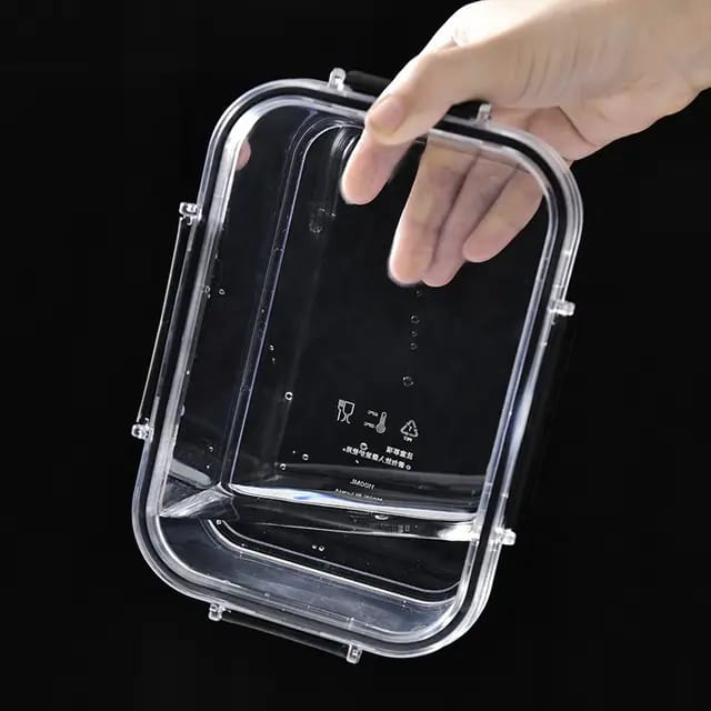 3pcs Conteneurs de rangement alimentaires en acrylique transparent