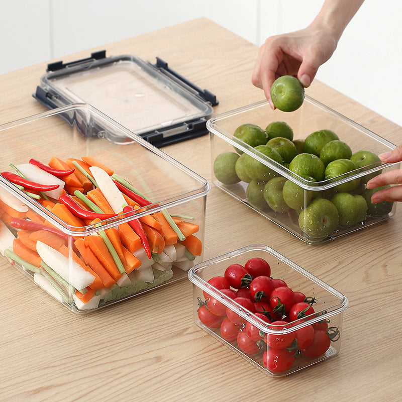 3pcs Conteneurs de rangement alimentaires en acrylique transparent