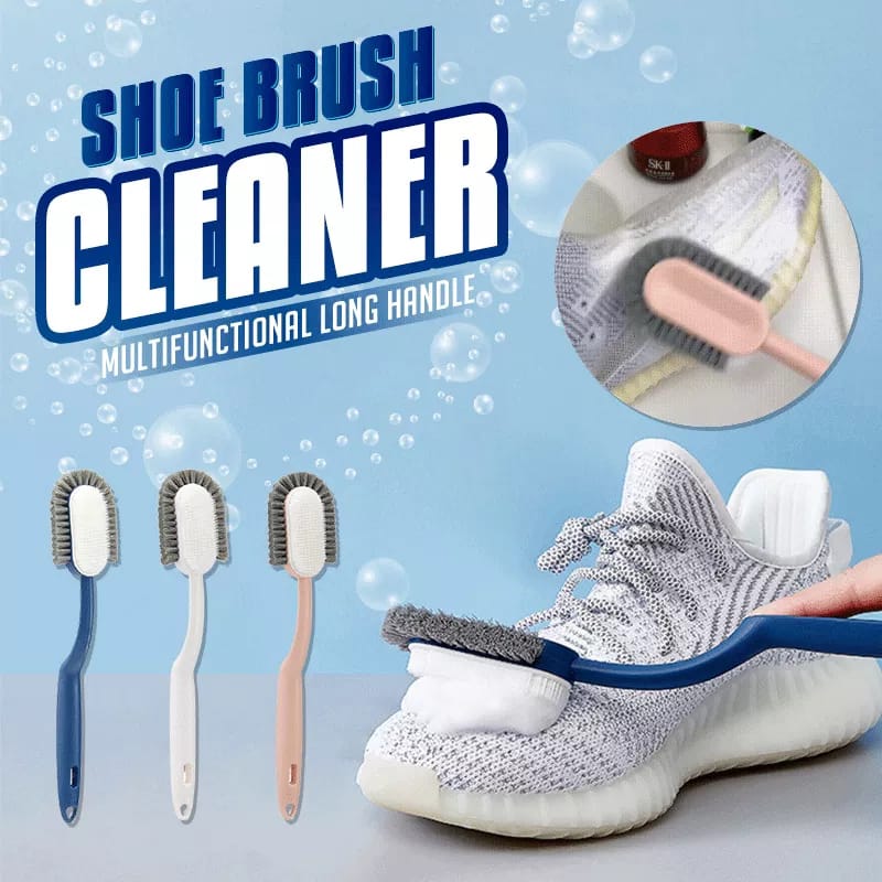 Brosse à chaussures à long manche nettoyante 2 pièces