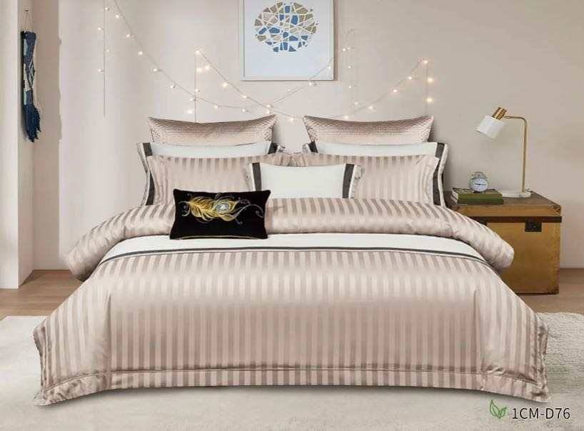 6*7 Housses de Couette Rayées NoirNov