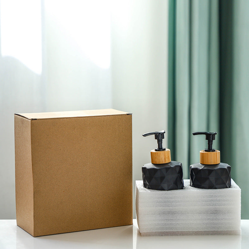 Bouteille de lotion en verre savon