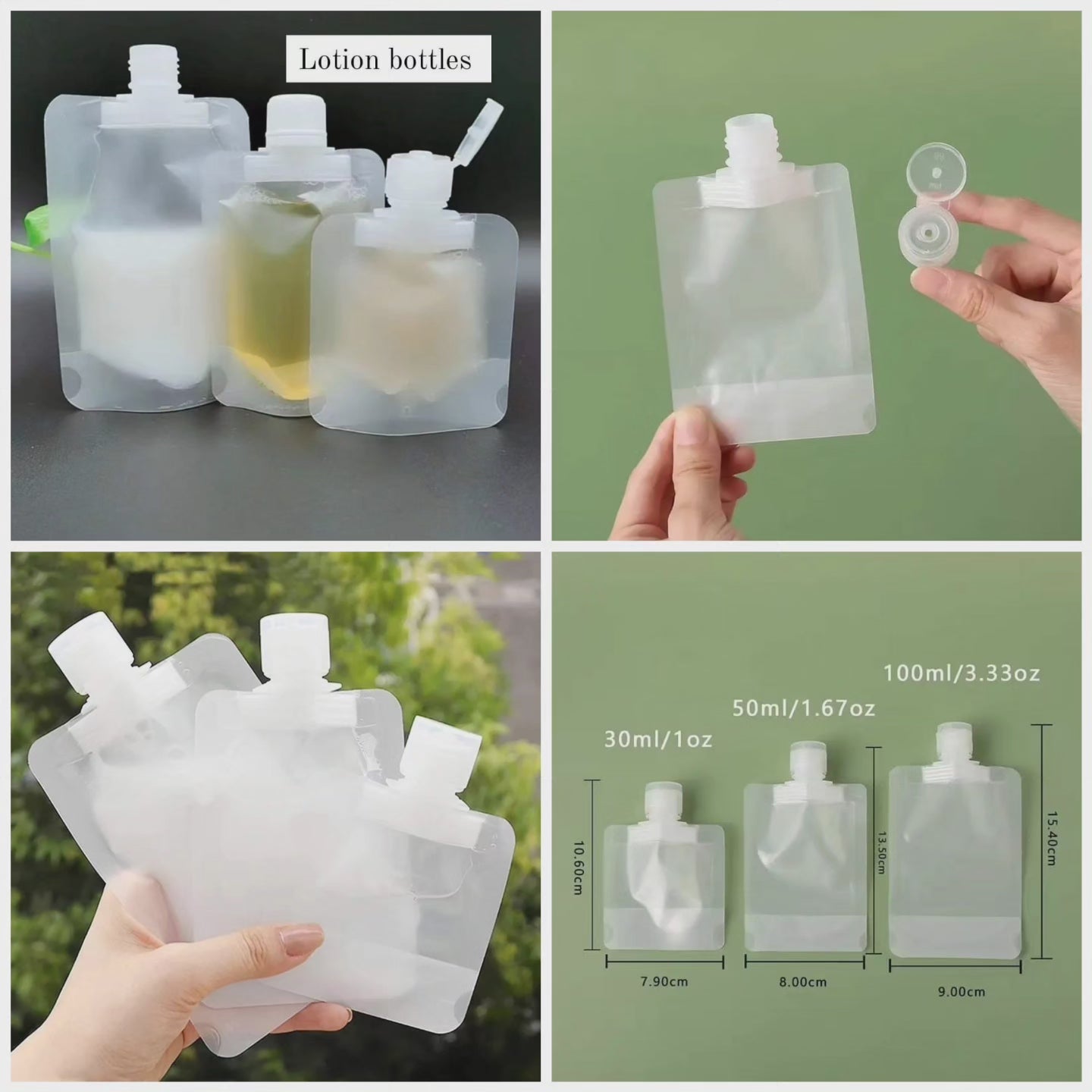 3 Flacon de lotion de voyage