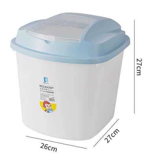 Seau à riz / Seau à céréales avec tasse de mesure