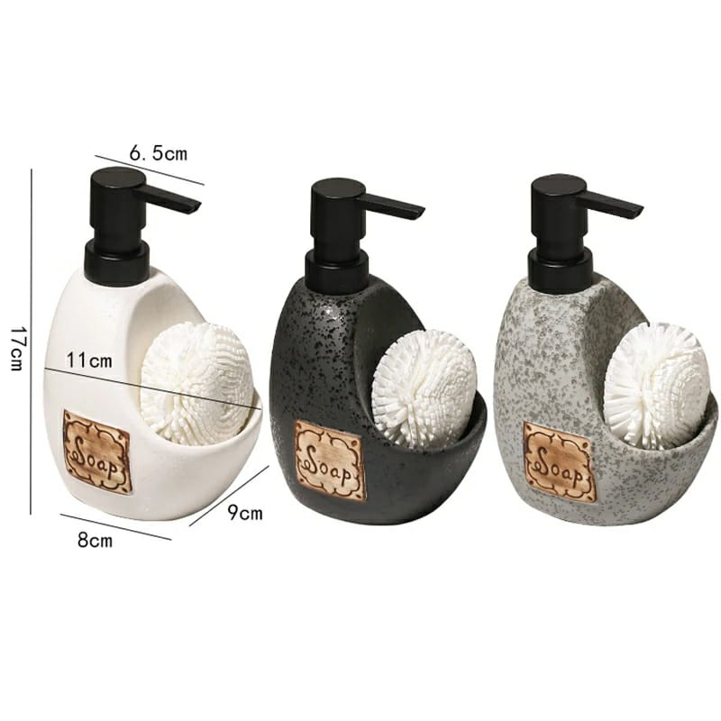 Bouteille de distributeur de shampooing en céramique de 450 ml Bouteille de lotion
