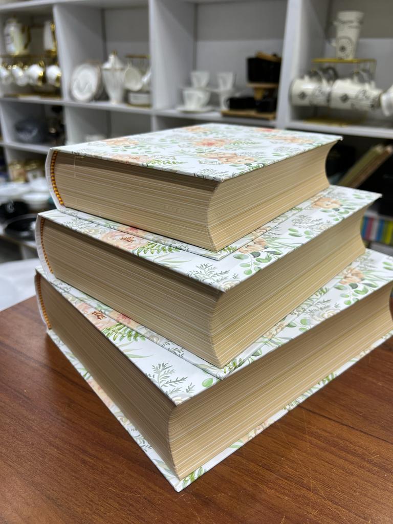3 en 1 Livres Décoratifs avec Rangement