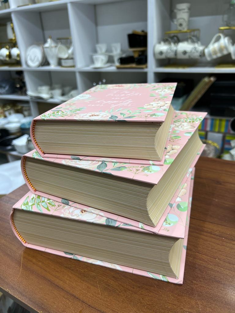 3 en 1 Livres Décoratifs avec Rangement