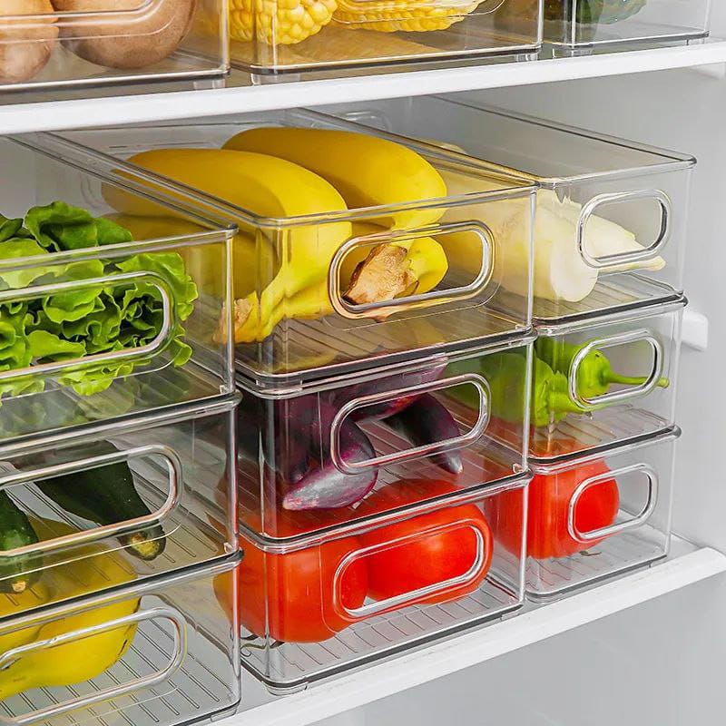 Organisateur de rangement en acrylique pour réfrigérateur