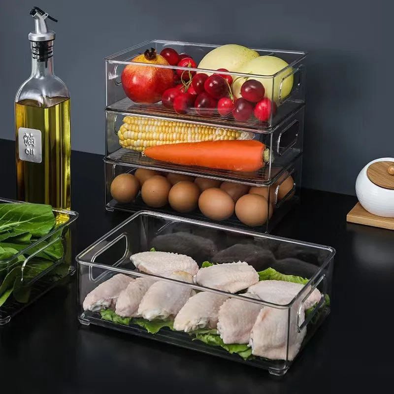 Organisateur de rangement en acrylique pour réfrigérateur
