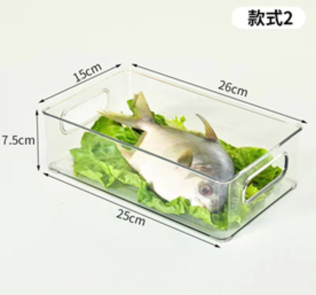 Organisateur de rangement en acrylique pour réfrigérateur