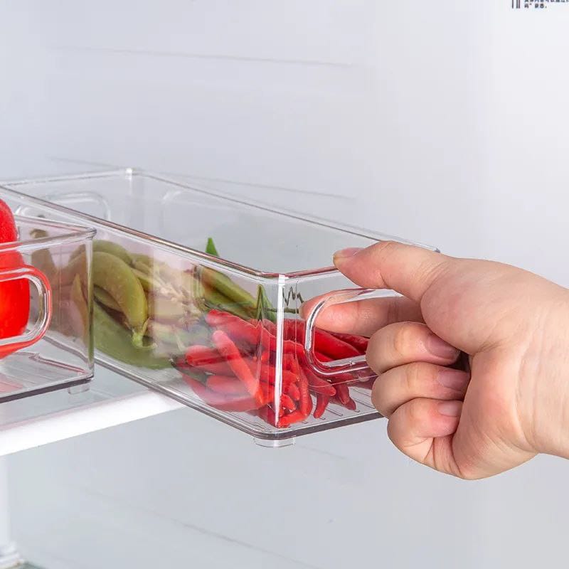 Organisateur de rangement en acrylique pour réfrigérateur
