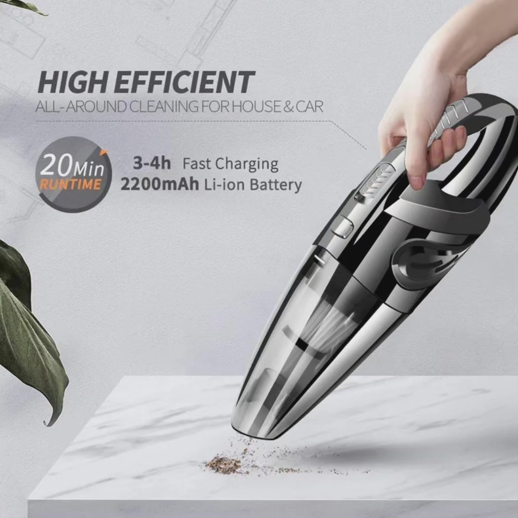 Aspirateur sans fil rechargeable pour voiture et maison