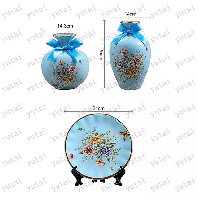 3Pcs Vase en céramique européen