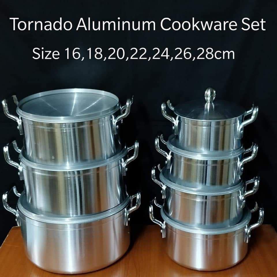 14pcs ensemble en aluminium