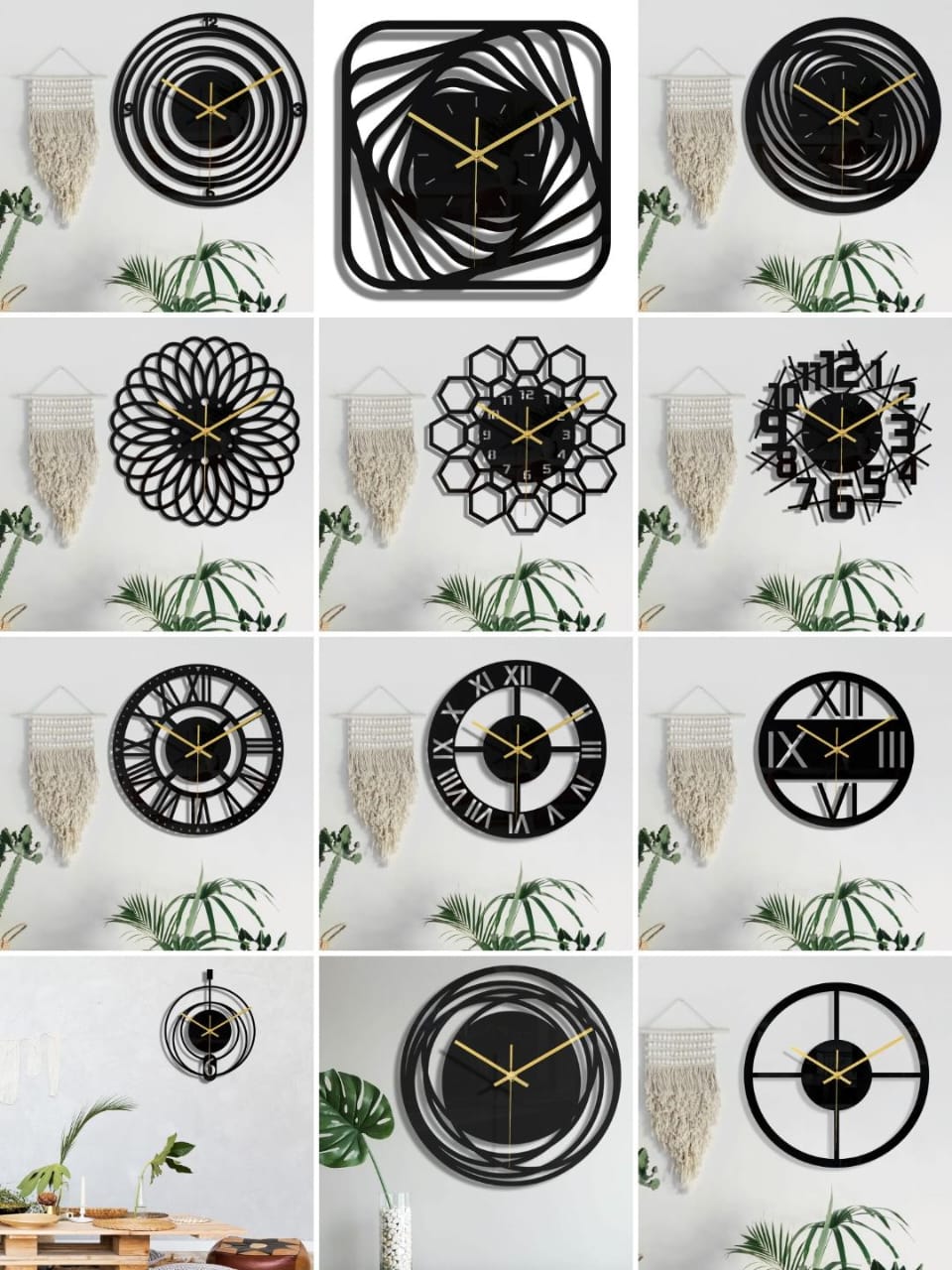 Horloge murale décorative 30 cm