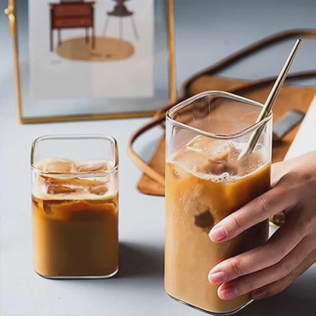6pc tasses en verre borosilicaté