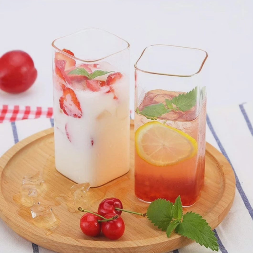 6pc tasses en verre borosilicaté