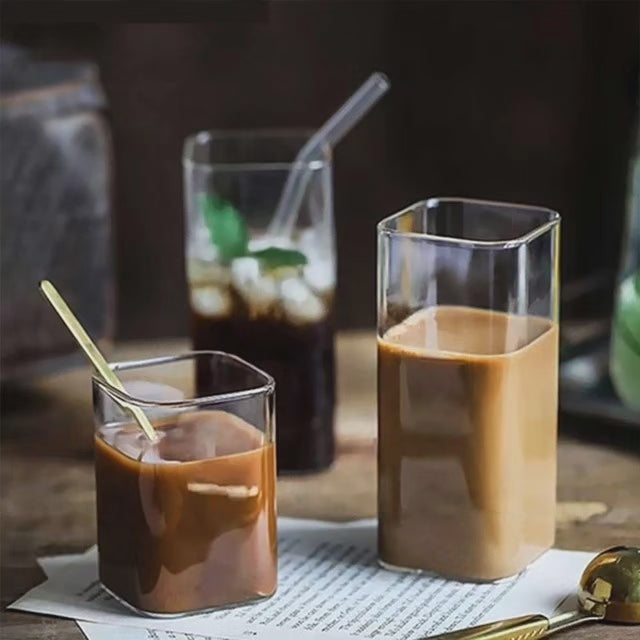 6pc tasses en verre borosilicaté