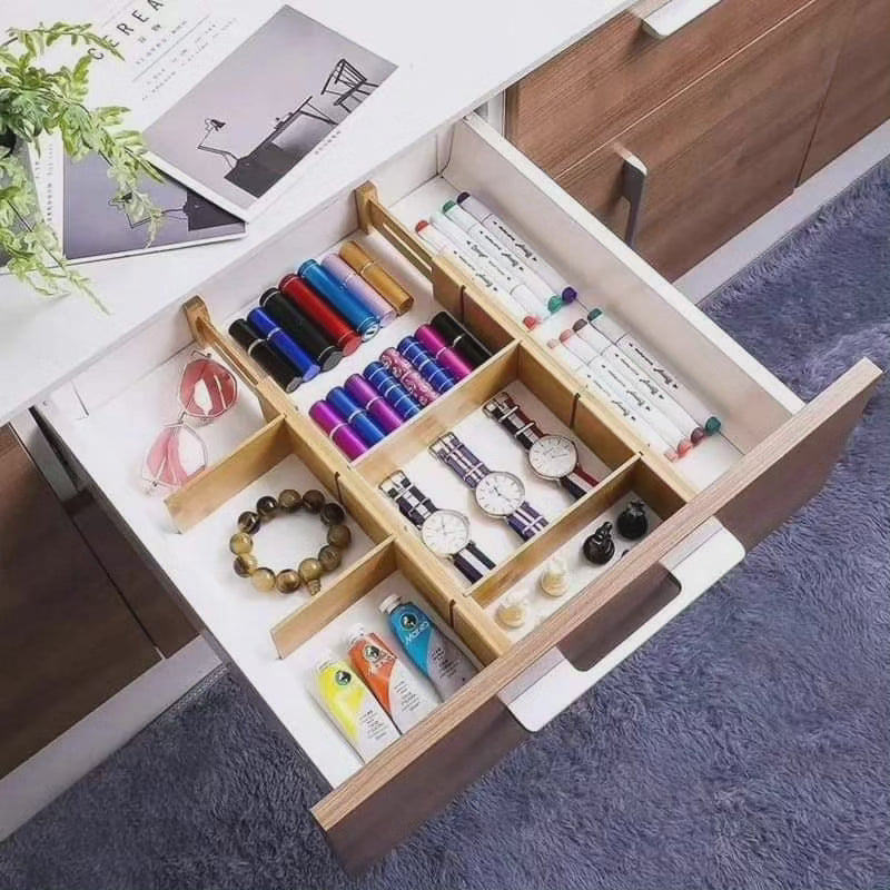 Diviseur de tiroir 4 pièces avec 6 inserts
