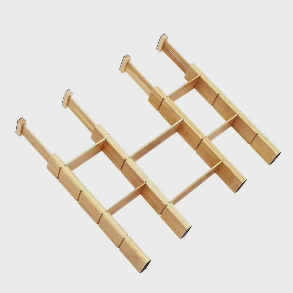 Diviseur de tiroir 4 pcs avec 6 inserts